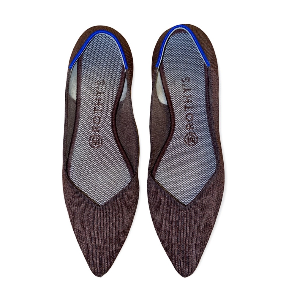 Rothys the point BURGUNDY flats 8.5